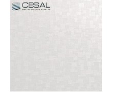 Кассета алюминиевая Cesal мозайка белая 300x300 мм. (ЗП)