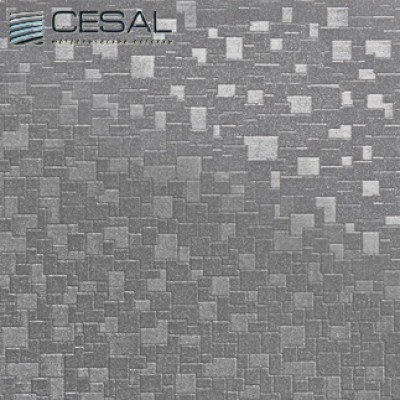 Кассета алюминиевая Cesal мозайка металлик B32 300x300 мм. (Закрытая подвесная система)